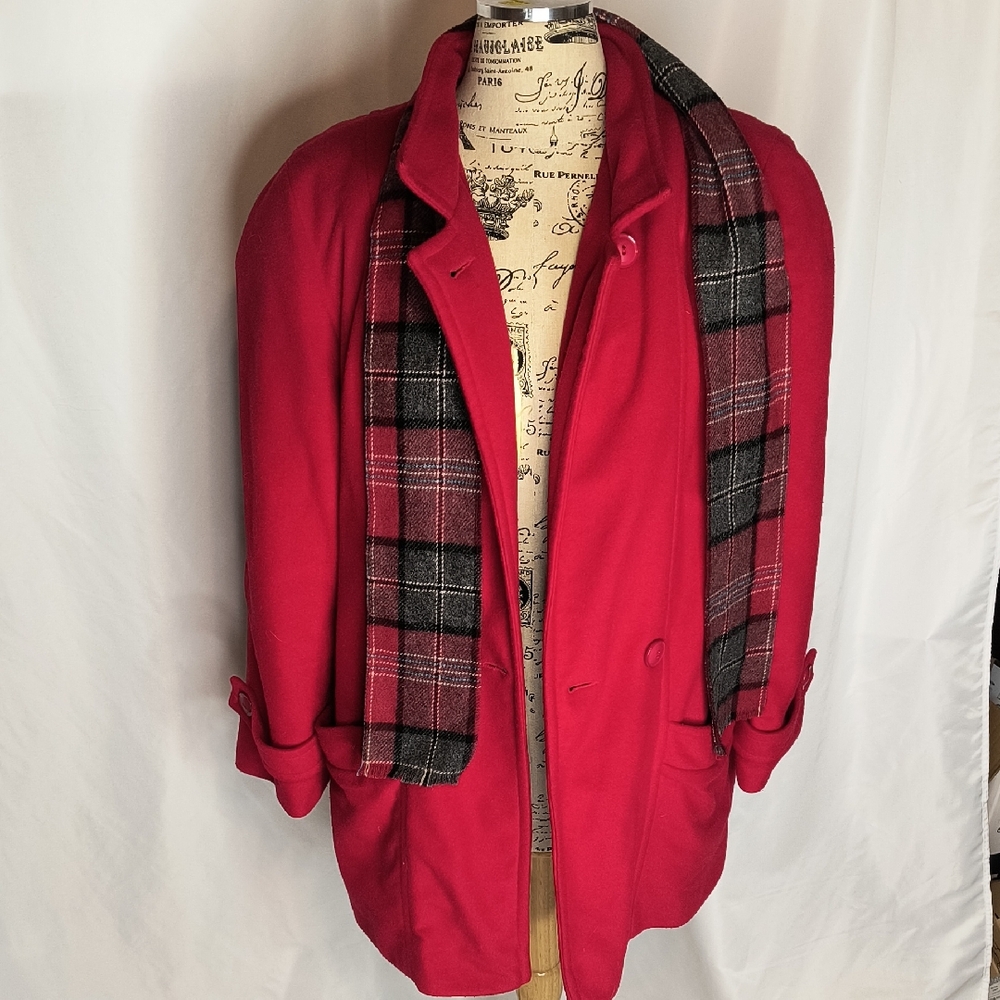 60s–70s Vintage Time Piece Ferncroft  Pea Coat | Classic Red | USA Made